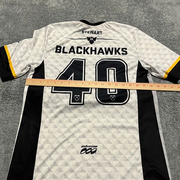 Podiumwear Shirt Mens Medium Blackhawks Jersey Soccer Performance - Picture 5 of 6